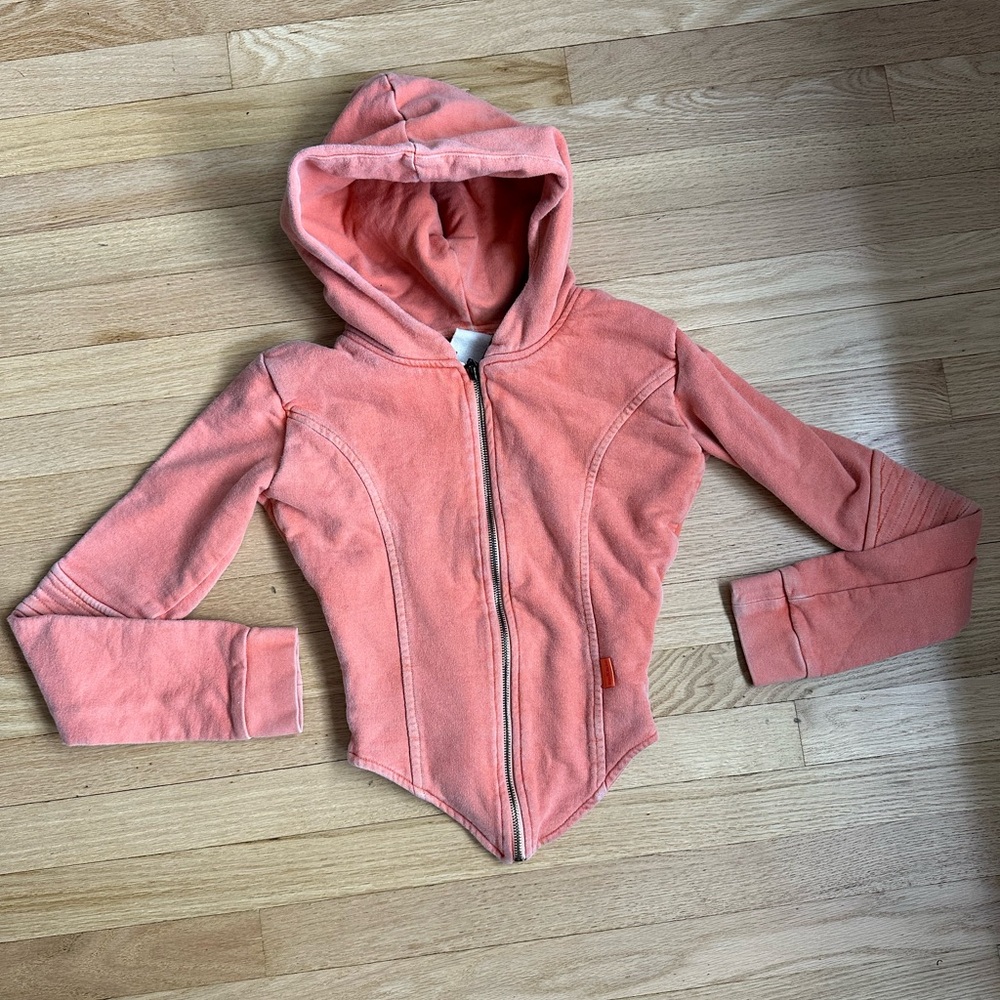 The‎ K Label Tonik Corset Hoodie sweatshirt orange size XS cropped
